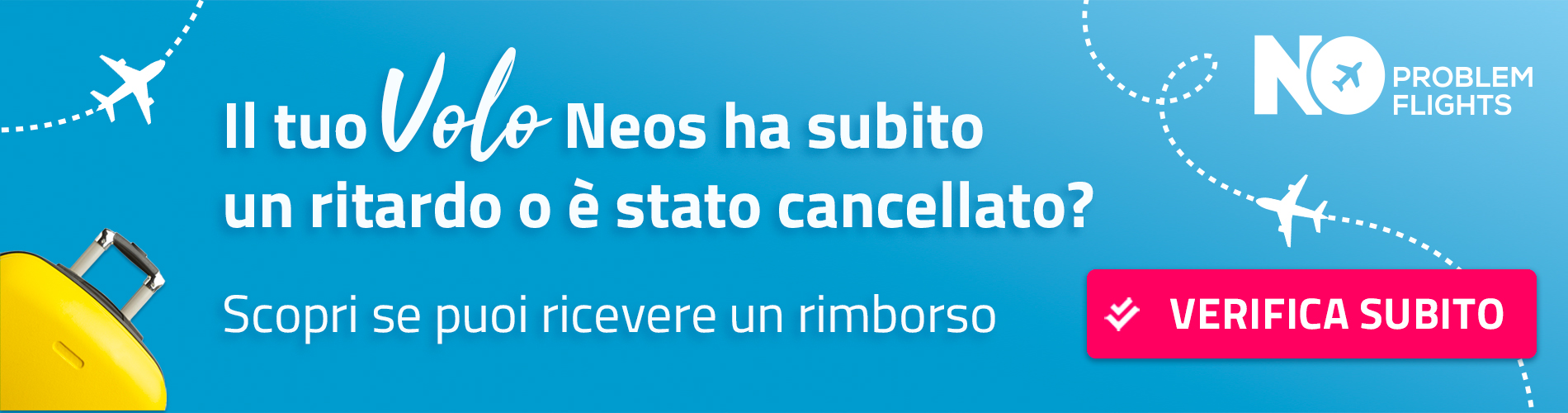 Volo Neos in ritardo | No Problem Flights